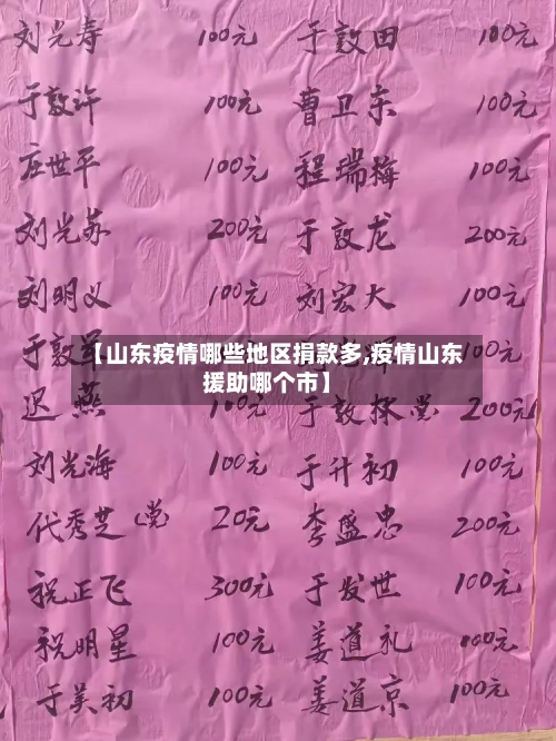 【山东疫情哪些地区捐款多,疫情山东援助哪个市】-第1张图片