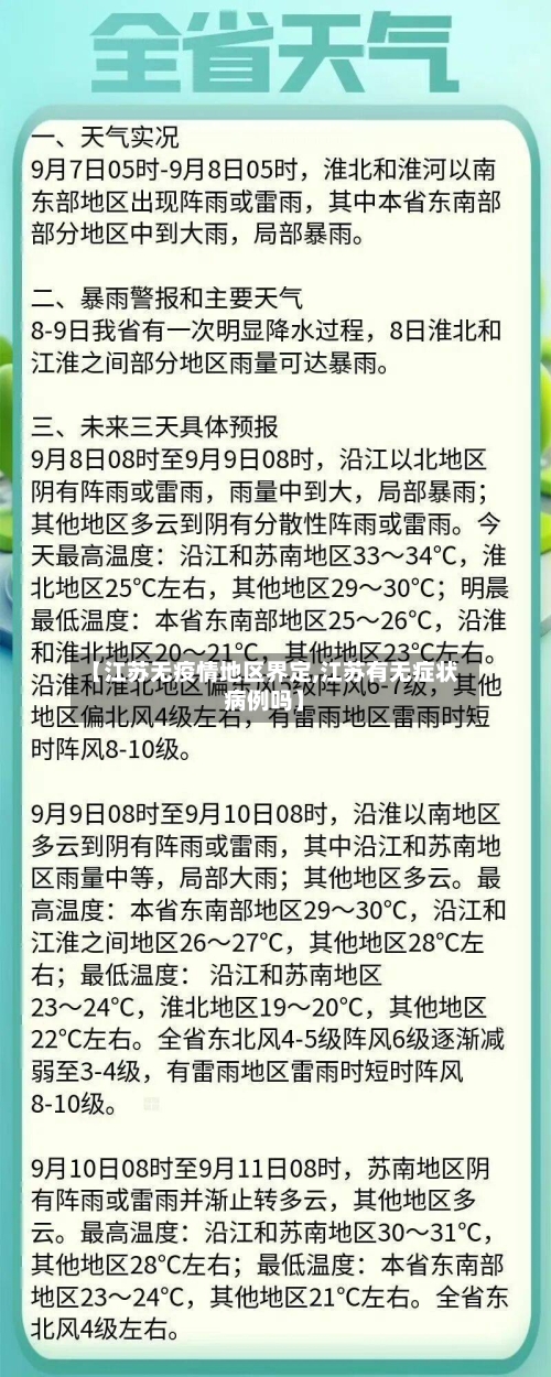【江苏无疫情地区界定,江苏有无症状病例吗】-第1张图片